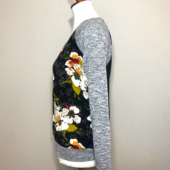 KUT FROM THE KLOTH Benter Mixed Material Floral Top Size Petite Medium - Picture 4 of 8